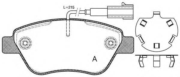 OPEN PARTS BPA085832 Комплект гальмівних колодок, дискове гальмо