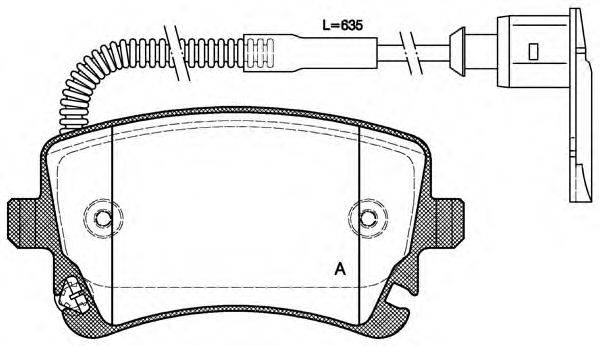 OPEN PARTS BPA089702 Комплект гальмівних колодок, дискове гальмо