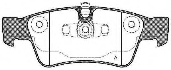 OPEN PARTS BPA099110 Комплект гальмівних колодок, дискове гальмо