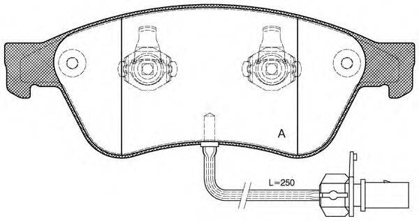 OPEN PARTS BPA105602 Комплект гальмівних колодок, дискове гальмо