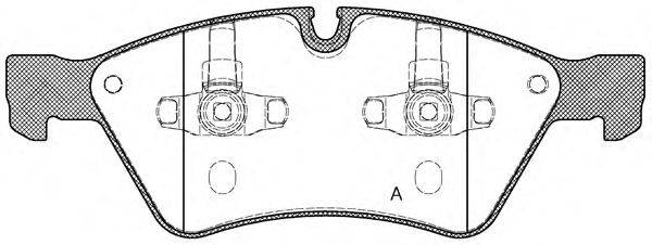 OPEN PARTS BPA117900 Комплект гальмівних колодок, дискове гальмо