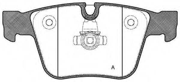 OPEN PARTS BPA121600 Комплект гальмівних колодок, дискове гальмо