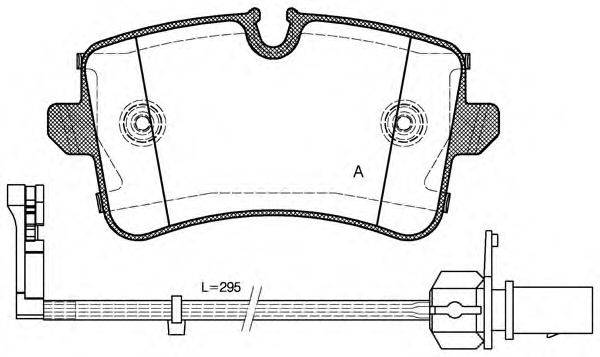 OPEN PARTS BPA134310 Комплект гальмівних колодок, дискове гальмо