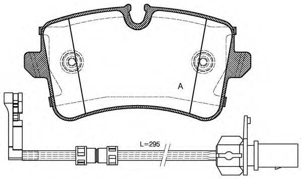 OPEN PARTS BPA134320 Комплект гальмівних колодок, дискове гальмо