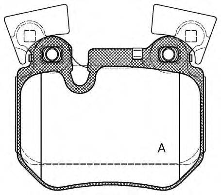 OPEN PARTS BPA137300 Комплект гальмівних колодок, дискове гальмо