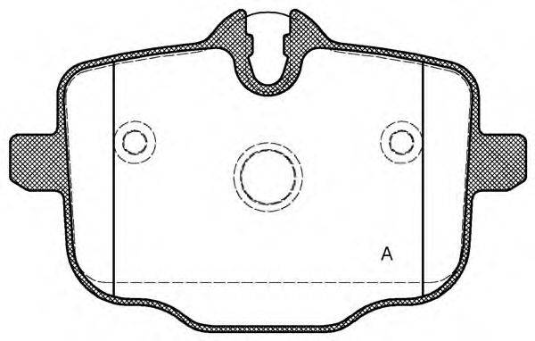 OPEN PARTS BPA143300 Комплект гальмівних колодок, дискове гальмо