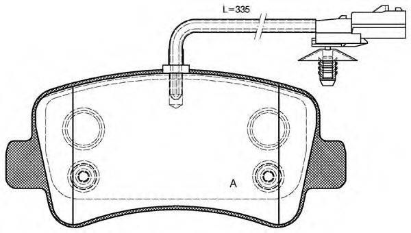 OPEN PARTS BPA143901 Комплект гальмівних колодок, дискове гальмо