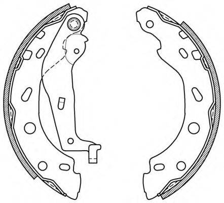 OPEN PARTS BSA200000 Комплект гальмівних колодок