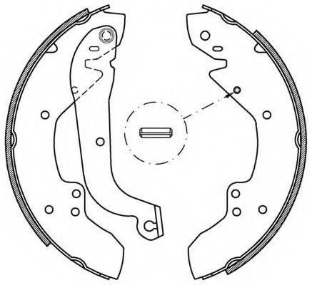 OPEN PARTS BSA202000 Комплект гальмівних колодок