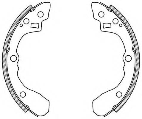 OPEN PARTS BSA202700 Комплект гальмівних колодок