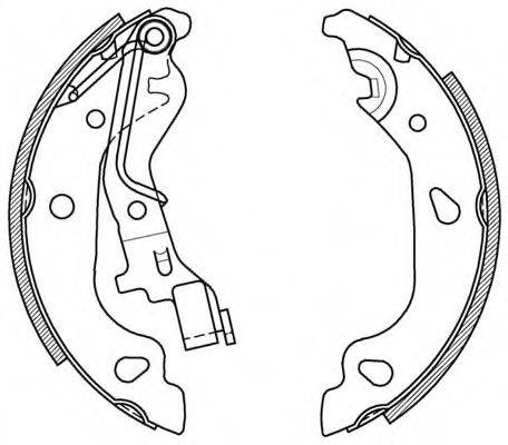 OPEN PARTS BSA204200 Комплект гальмівних колодок