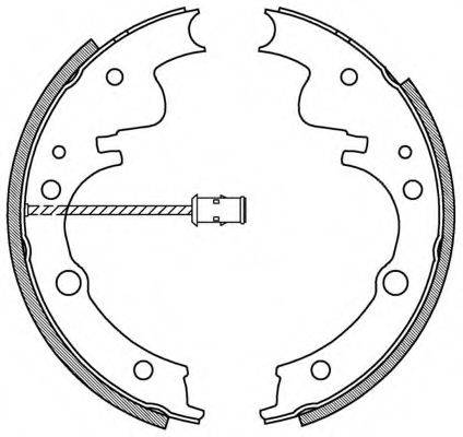 OPEN PARTS BSA204600 Комплект гальмівних колодок