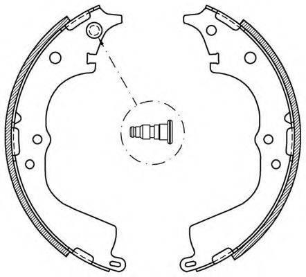 OPEN PARTS BSA206300 Комплект гальмівних колодок