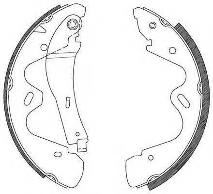 OPEN PARTS BSA210000 Комплект гальмівних колодок