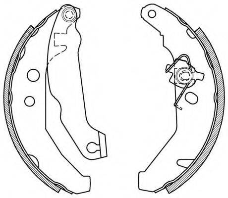 OPEN PARTS BSA210200 Комплект гальмівних колодок