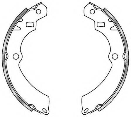 OPEN PARTS BSA210900 Комплект гальмівних колодок