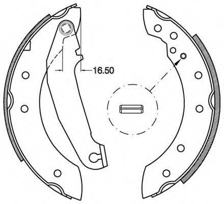 OPEN PARTS BSA211000 Комплект гальмівних колодок