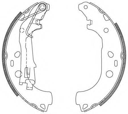 OPEN PARTS BSA211500 Комплект гальмівних колодок