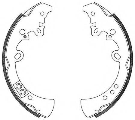 OPEN PARTS BSA212200 Комплект гальмівних колодок