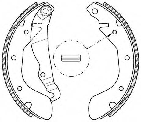 OPEN PARTS BSA213800 Комплект гальмівних колодок