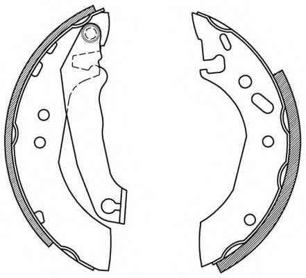 OPEN PARTS BSA216600 Комплект гальмівних колодок