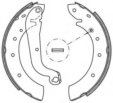 OPEN PARTS BSA217200 Комплект гальмівних колодок