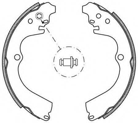 OPEN PARTS BSA217700 Комплект гальмівних колодок