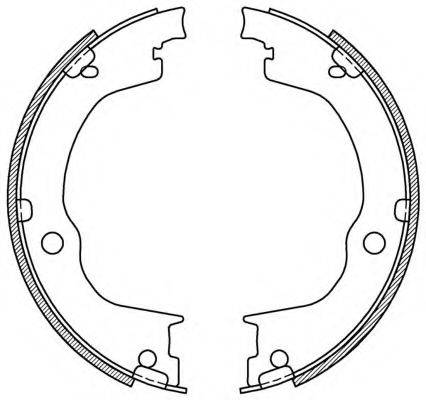 OPEN PARTS BSA222000 Комплект гальмівних колодок