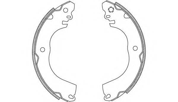 OPEN PARTS BSA223800 Комплект гальмівних колодок