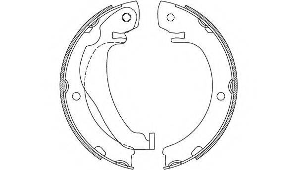 OPEN PARTS BSA224500 Комплект гальмівних колодок