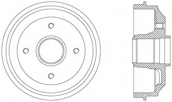 OPEN PARTS BAD900930 Гальмівний барабан