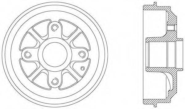 OPEN PARTS BAD902730 Гальмівний барабан