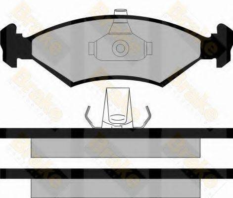 BRAKE ENGINEERING PA1126 Комплект гальмівних колодок, дискове гальмо