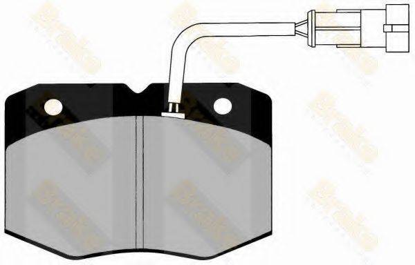 BRAKE ENGINEERING PA1276 Комплект гальмівних колодок, дискове гальмо