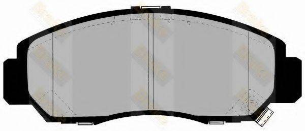 BRAKE ENGINEERING PA1346 Комплект гальмівних колодок, дискове гальмо