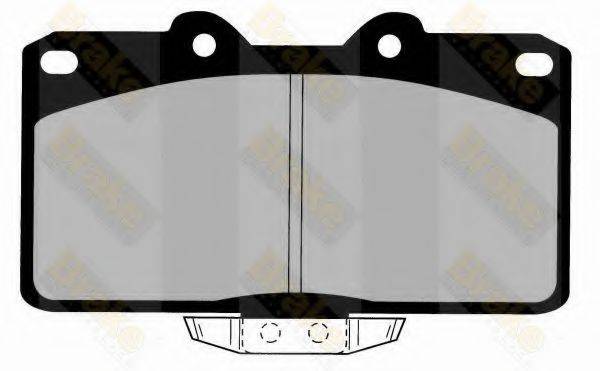 BRAKE ENGINEERING PA1371 Комплект гальмівних колодок, дискове гальмо