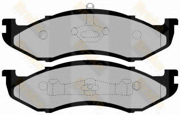 BRAKE ENGINEERING PA1445 Комплект гальмівних колодок, дискове гальмо