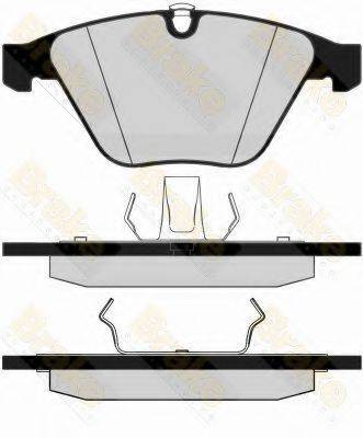 BRAKE ENGINEERING PA1505 Комплект гальмівних колодок, дискове гальмо