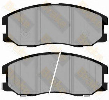 BRAKE ENGINEERING PA1733 Комплект гальмівних колодок, дискове гальмо