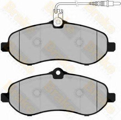 BRAKE ENGINEERING PA1762 Комплект гальмівних колодок, дискове гальмо