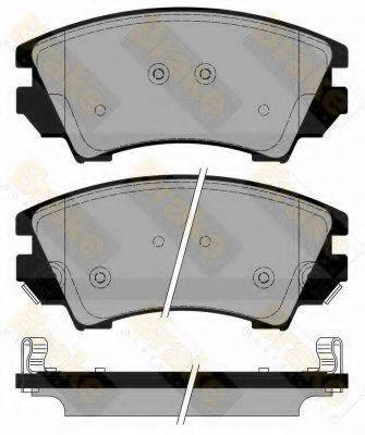 BRAKE ENGINEERING PA1778 Комплект гальмівних колодок, дискове гальмо