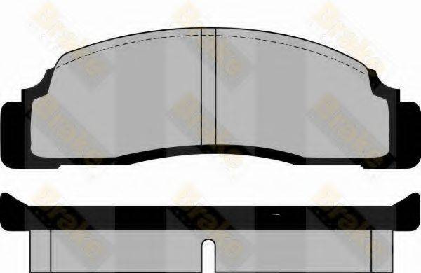 BRAKE ENGINEERING PA264 Комплект гальмівних колодок, дискове гальмо