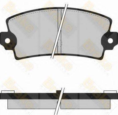 BRAKE ENGINEERING PA415 Комплект гальмівних колодок, дискове гальмо