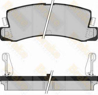 BRAKE ENGINEERING PA534 Комплект гальмівних колодок, дискове гальмо