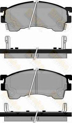 BRAKE ENGINEERING PA768 Комплект гальмівних колодок, дискове гальмо