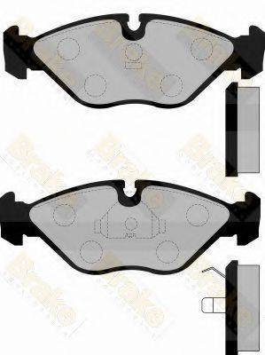 BRAKE ENGINEERING PA818 Комплект гальмівних колодок, дискове гальмо