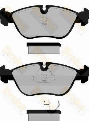 BRAKE ENGINEERING PA878 Комплект гальмівних колодок, дискове гальмо