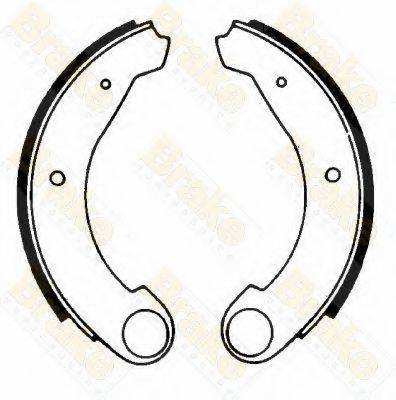 BRAKE ENGINEERING SH1053 Комплект гальмівних колодок