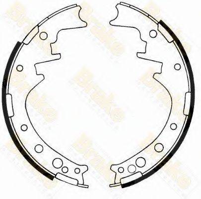 BRAKE ENGINEERING SH1171 Комплект гальмівних колодок