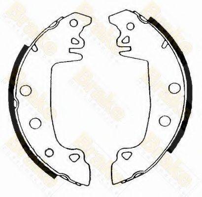 BRAKE ENGINEERING SH1176 Комплект гальмівних колодок